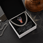 I Love You Dad Cuban Link Chain Adjustable Length