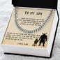 Son Believe Deep in Your Heart | Cuban Link Chain Love Dad