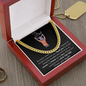 I Love You Dad Cuban Link Chain Adjustable Length