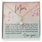 Mom You Are the Heartbeat of Our Family | Alluring Beauty Necklace