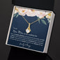 To My New Mom | Alluring Beauty Necklace White Flowers