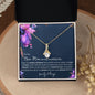 To My New Mom | Alluring Beauty Necklace Purple Flowers