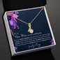 To My New Mom | Alluring Beauty Necklace Purple Flowers