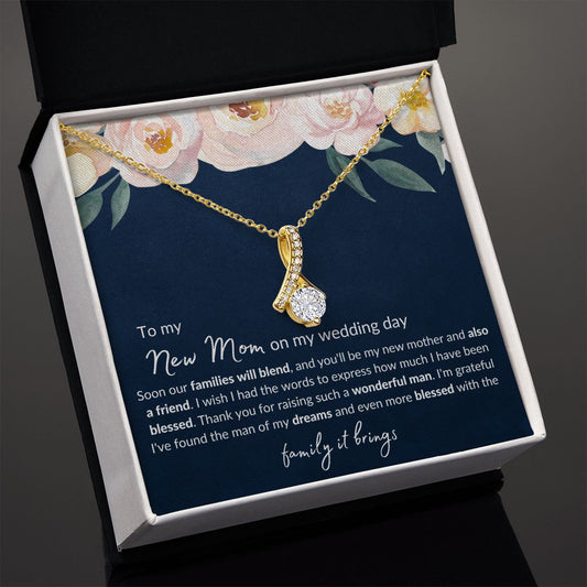 To My New Mom | Alluring Beauty Necklace White Flowers
