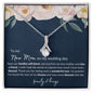 To My New Mom | Alluring Beauty Necklace White Flowers