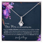 To My New Mom | Alluring Beauty Necklace Purple Flowers