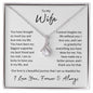 Wife Our Love is a Beautiful Journey | Alluring Beauty Necklace