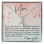 Mom You Are the Heartbeat of Our Family | Alluring Beauty Necklace