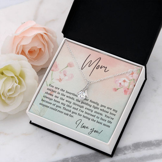 Mom You Are the Heartbeat of Our Family | Alluring Beauty Necklace