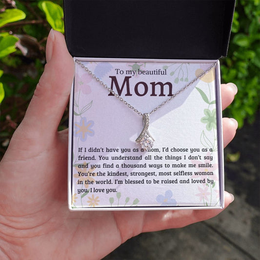 To My Beautiful Mom | Alluring Beauty Necklace