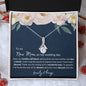To My New Mom | Alluring Beauty Necklace White Flowers