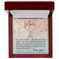 Mom You Are the Heartbeat of Our Family | Alluring Beauty Necklace