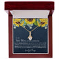 To My New Mom | Alluring Beauty Necklace Sunflowers
