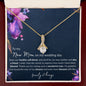 To My New Mom | Alluring Beauty Necklace Purple Flowers