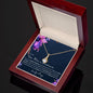 To My New Mom | Alluring Beauty Necklace Purple Flowers