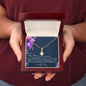 To My New Mom | Alluring Beauty Necklace Purple Flowers