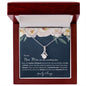 To My New Mom | Alluring Beauty Necklace White Flowers
