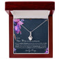To My New Mom | Alluring Beauty Necklace Purple Flowers