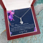 To My New Mom | Alluring Beauty Necklace Purple Flowers