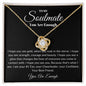 You Are Enough Soulmate | Love Knot Necklace Black Card