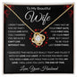 Wife I Can't Live Without You | Love Knot Necklace