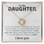 I'd Give Anything Daughter | Love Knot Necklace
