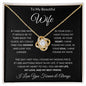 Wife In Your Eyes | Love Knot Necklace