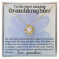 My Sweet Girl Love Grandma | Love Knot Necklace