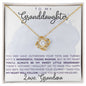 Wonderful Young Woman Granddaughter | Love Knot Necklace