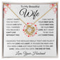 Wife I Can't Live Without You | Love Knot Necklace White Card
