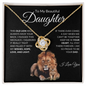 Proud to be Your Dad | Love Knot Necklace Black Card