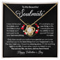 Happy Valentine's Day Beautiful Soulmate | Love Knot Necklace