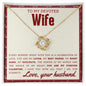 To My Devoted Wife | Love Knot Necklace
