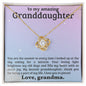 Loving Light Granddaughter | Love Knot Necklace