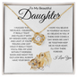 Beautiful Daughter | Lion Face to Face Love Knot Necklace