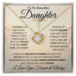 Daughter Straighten Your Crown | Love Knot Necklace