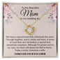 Beautiful Mom Wedding Day | Love Knot Necklace