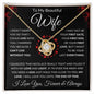 I Can't Live Without You | Love Knot Necklace