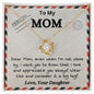 To My Mom Airmail Love Your Daughter | Love Knot Necklace