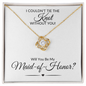 Maid of Honor Love Knot Necklace