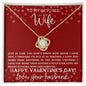Wife My Heart is Yours | Love Knot Necklace