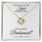 Bridesmaid Love Knot Necklace