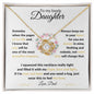 Lovely Daughter Someday from Dad | Love Knot Necklace