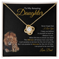 Love Knot Necklace | Amazing Daughter Gold This Old Lion