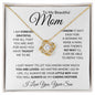 To My Beautiful Mom | Love Knot Necklace