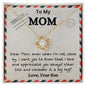 To My Mom Airmail Love Your Son | Love Knot Necklace