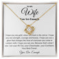 You Are Enough Wife | Love Knot Necklace