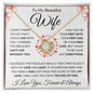 I Can't Live Without You | Love Knot Necklace White Card
