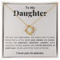 Daughter You're Beautiful in Every Way | Love Knot Necklace