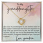 My Light, My Hope, My Joy Granddaughter | Love Knot Necklace